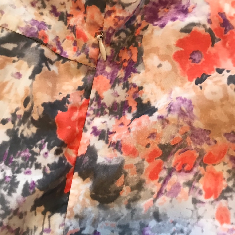 Cynthia Rowley Peplum Watercolor Top- Size S - Picture 5 of 5